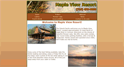 Desktop Screenshot of mapleviewresort.com